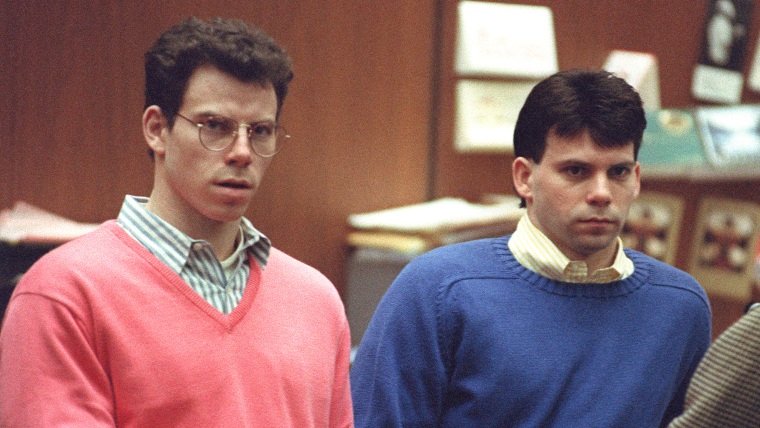 Erik Menendez, left, and Lyle Menendez in 1992.