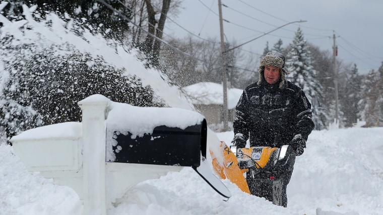 The North Eastern storm that closed a ninety mile stretch of The New York State Thruway and snarled holiday traffic across the country dumped more than four feet of snow around Buffalo and its southern suburbs and is expected to continue throughout the weekend.