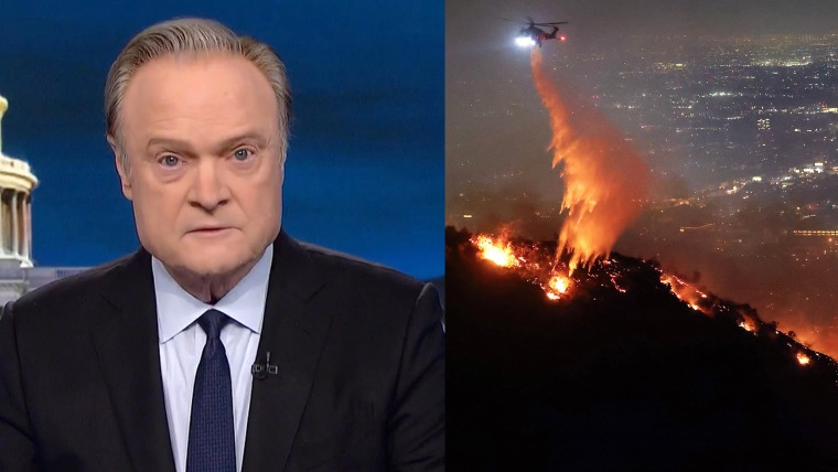 Lawrence O'Donnell Sunset Fire, Hollywood Hills