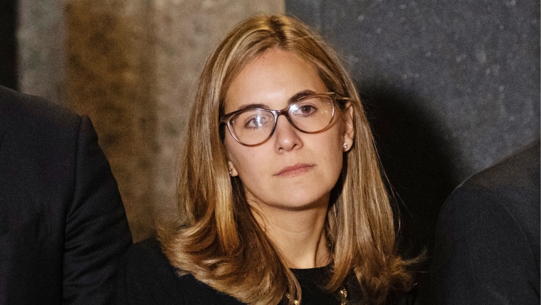 Danielle Sassoon outside court in New York in 2023.