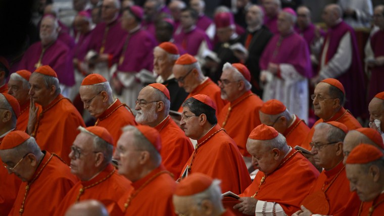 Image: The Body Of Pope Francis Is Transferred To The Basilica St Peter To Lie In State
