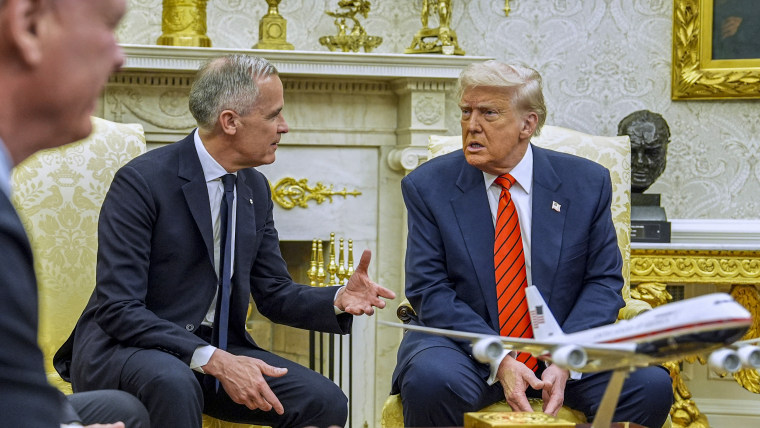 Donald Trump and Mark Carney.