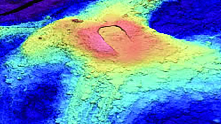 3D image of Axial Seamount bathymetry.