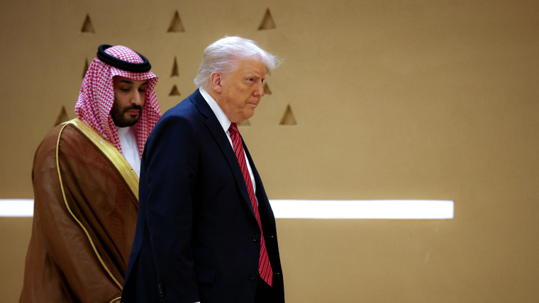 Image: President Trump Makes First Middle East Trip Of His Second Term