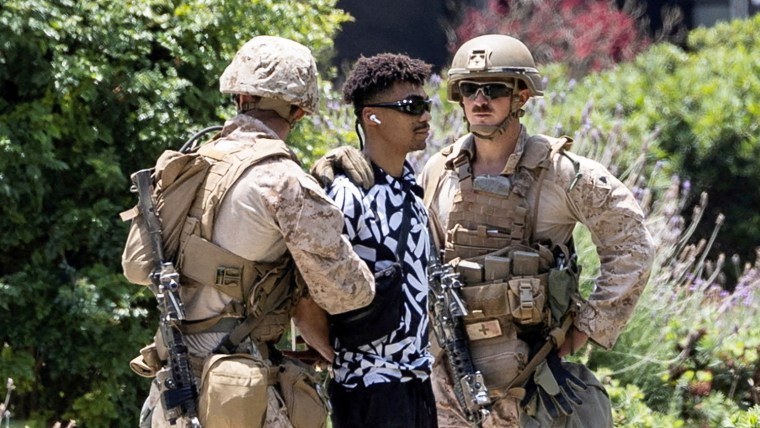 U.S. Marines deployed to Los Angeles as protests against federal immigration sweeps continue