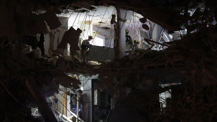 Image: israel iran conflict building floors boming aftermath