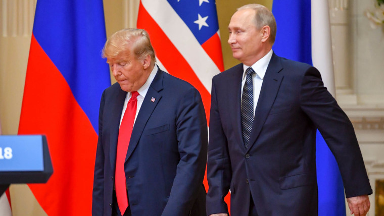 President Donald Trump and Russia's President Vladimir Putin