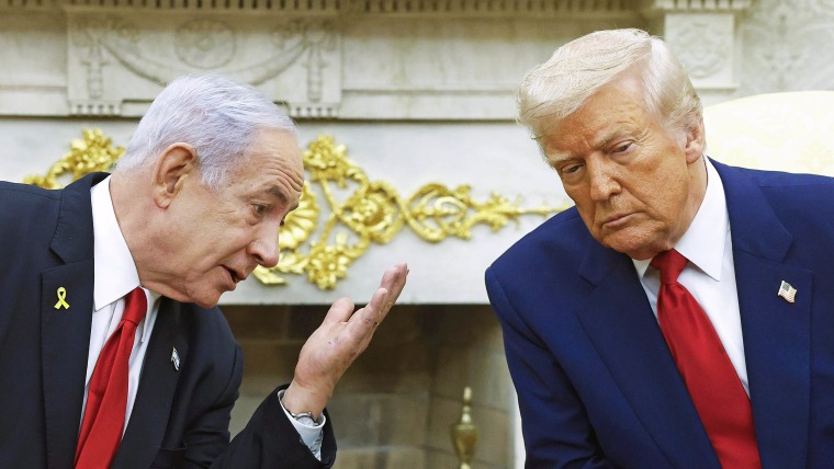 President Trump Meets With Visiting Israeli PM Netanyahu At The White House