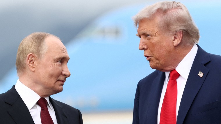 U.S. President Trump meets with Russian President Putin in Alaska