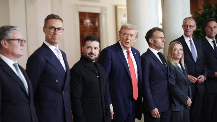 European Leaders Join Ukrainian President Zelensky For White House Meeting With Trump