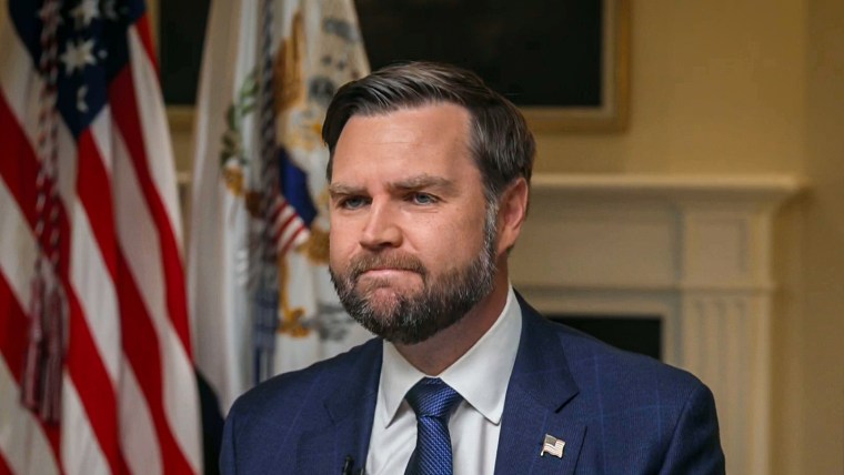 Vice President JD Vance on NBC News' "Meet the Press" on Aug. 22, 2025.