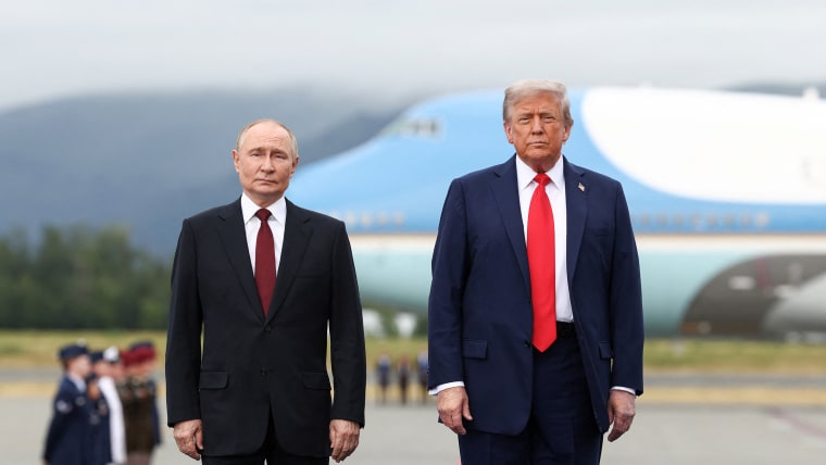 U.S. President Trump meets with Russian President Putin in Alaska