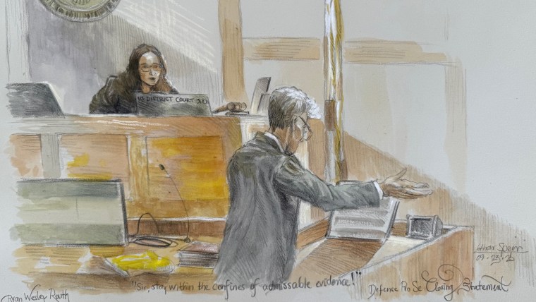 U.S. District Judge Aileen Cannon listens to Ryan Routh 