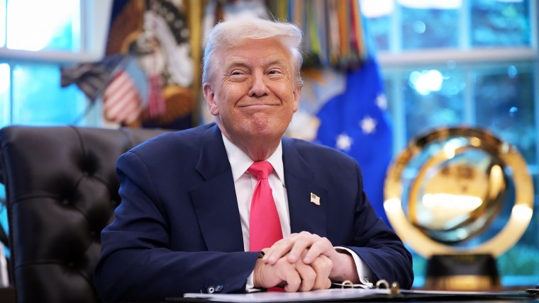 U.S. President Donald Trump in the Oval Office.