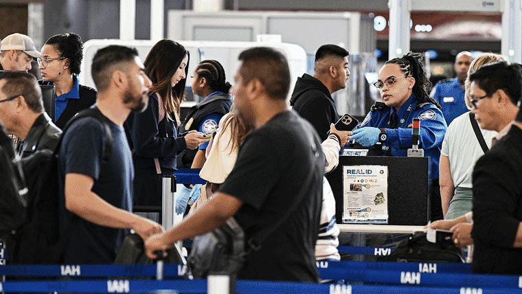 Scenes from airports as delays mount