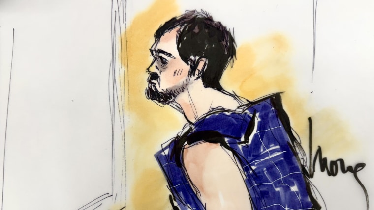 Nick Reiner appears in Los Angeles Superior Court for arraignment on double murder charges on Dec. 17, 2025.