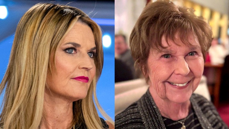 A split composite image of Savannah Guthrie, left, and Nancy Guthrie