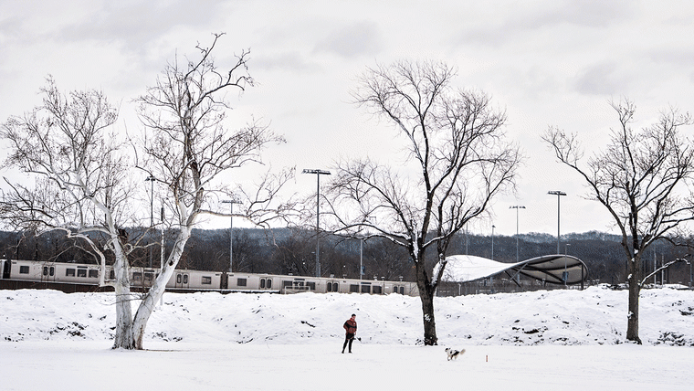 images from the blizzard on the east coast