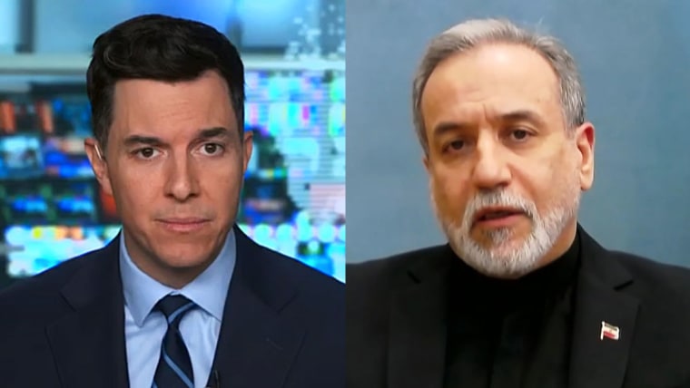 Iran's foreign minister tells NBC News there is 'no request for a ceasefire'