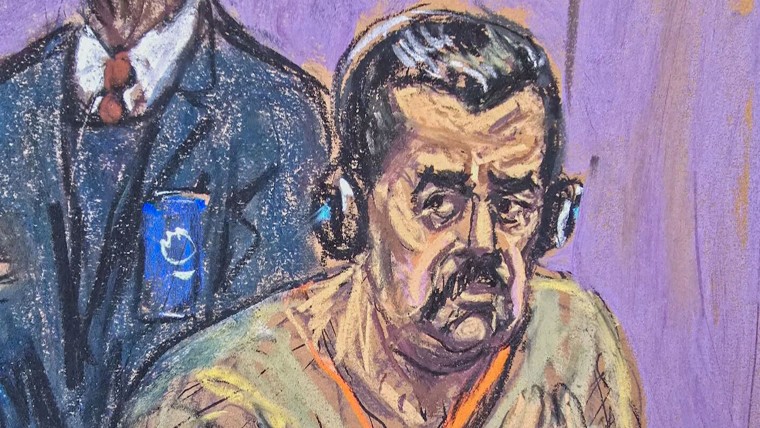 Courtroom sketch of Maduro.
