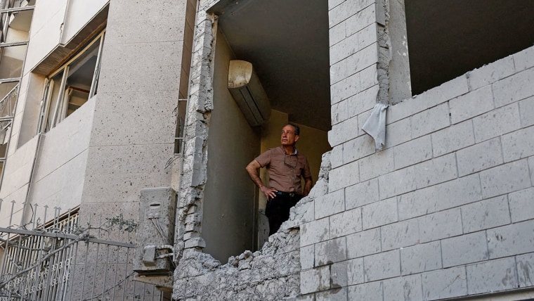 Aftermath of a strike on a Synagogue, in Tehran
