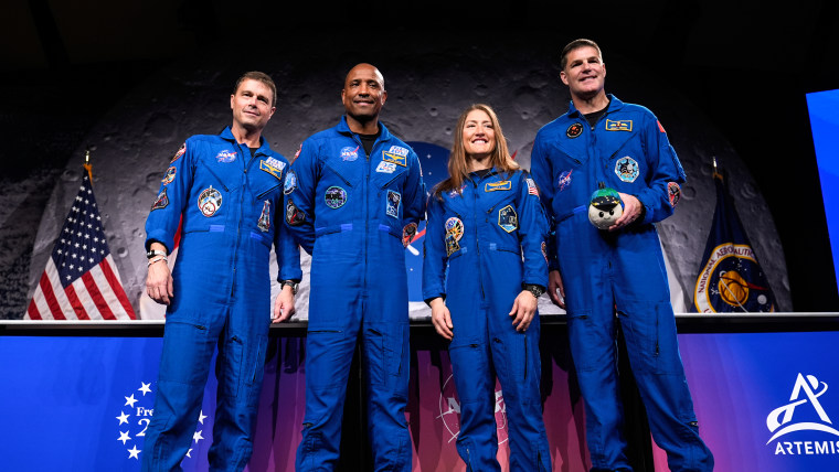 Reid Wiseman Victor Glover,Christina Koch,Jeremy Hansen