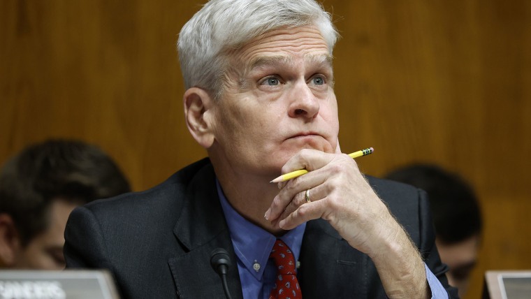 Sen. Bill Cassidy, R-La., during a Senate hearing on Sept. 17, 2025.