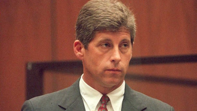 Former LA detective Mark Furhman listens to Judge