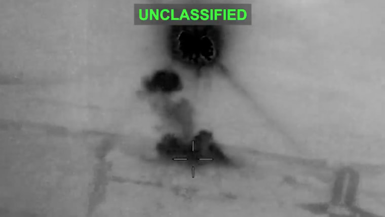 U.S. military releases video of strikes on Iranian targets.