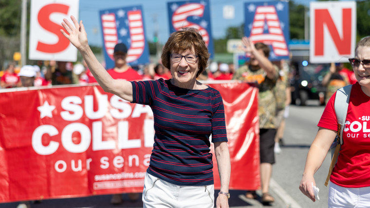 GOP Senate Candidate Susan Collins Attends Annual Moxie Day Parade In Maine