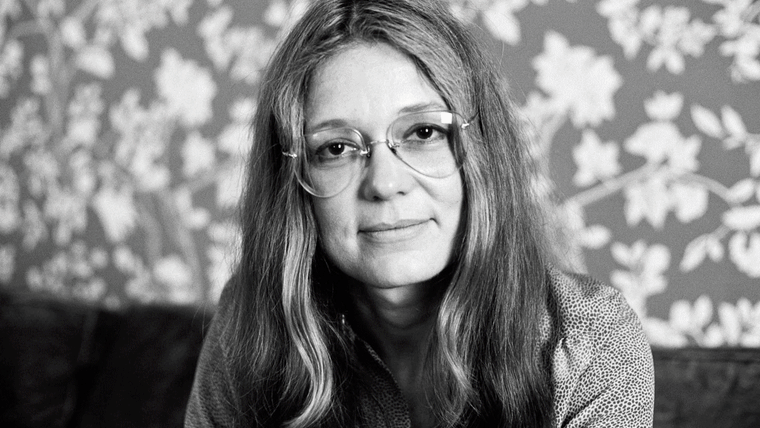 Image: A slideshow of images in gif format, showing Gloria Steinem's life through the years.