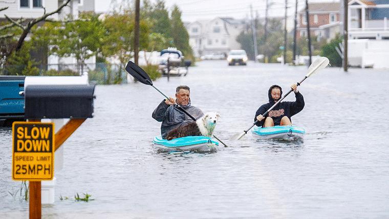 A gif of flood images.