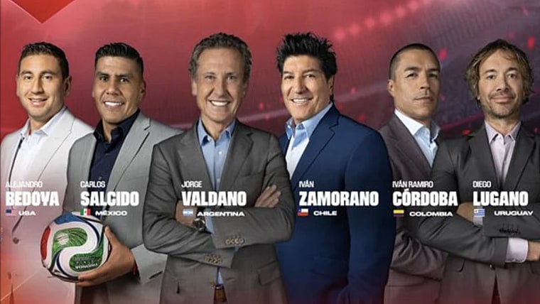 Un campeón del mundo y leyendas de sus selecciones, conoce a los nuevos  especialistas de Telemundo