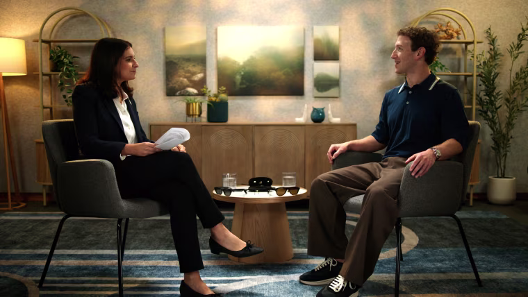 Mark Zuckerberg talks new audio glasses, Muse and AI killing us all in exclusive interview with Joanna Stern