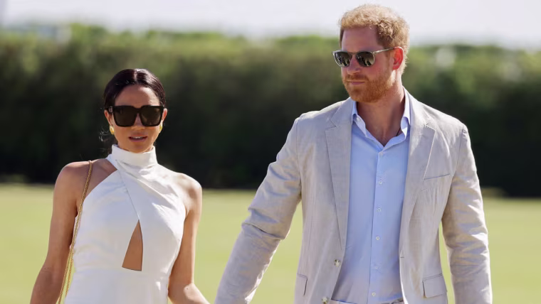 Britain's Prince Harry participates in the Royal Salute Polo Challenge, in Wellington