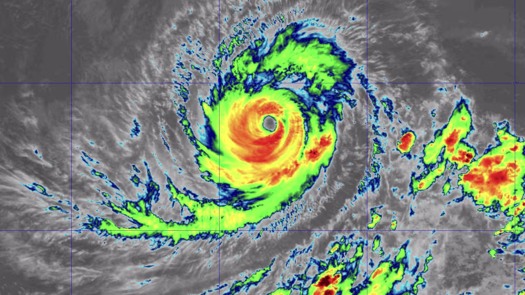Satellite view of Hurricane Lowell southwest of the Hawaiian Islands on Sept. 5, 2026.