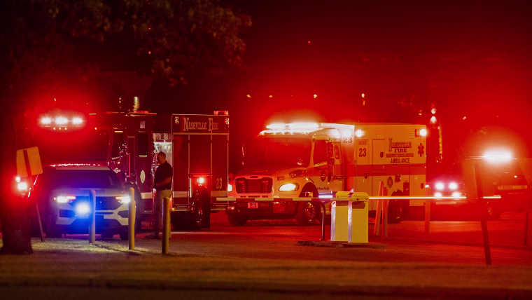 Emergency vehicles arrive at Riverbend Maximum Security Institution Wednesday, Sept. 30, 2026. It is unknown if they were for