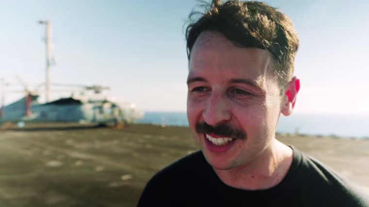 Brent Ledbetter aboard the USS Lincoln.