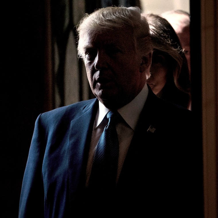 President Donald Trump in the White House