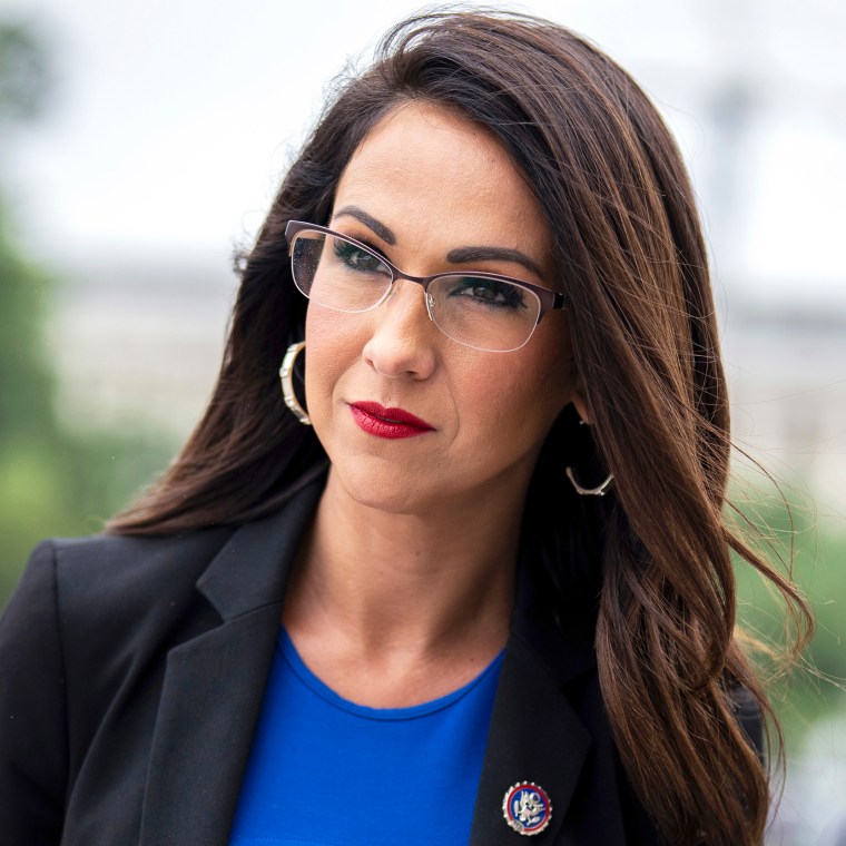 Rep. Lauren Boebert, R-Colo., arrives to the U.S. Capitol for a vote to send an articles of impeachment resolution against President Joe Biden to committees on Thursday, June 22, 2023.
