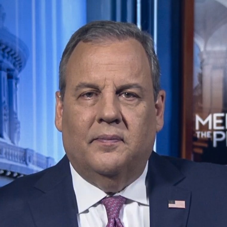 Former New Jersey Gov. Chris Christie appears on NBC's "Meet the Press" on Sept. 24, 2023.