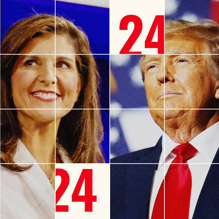 Photo Illustration: Nikki Haley and Donald Trump