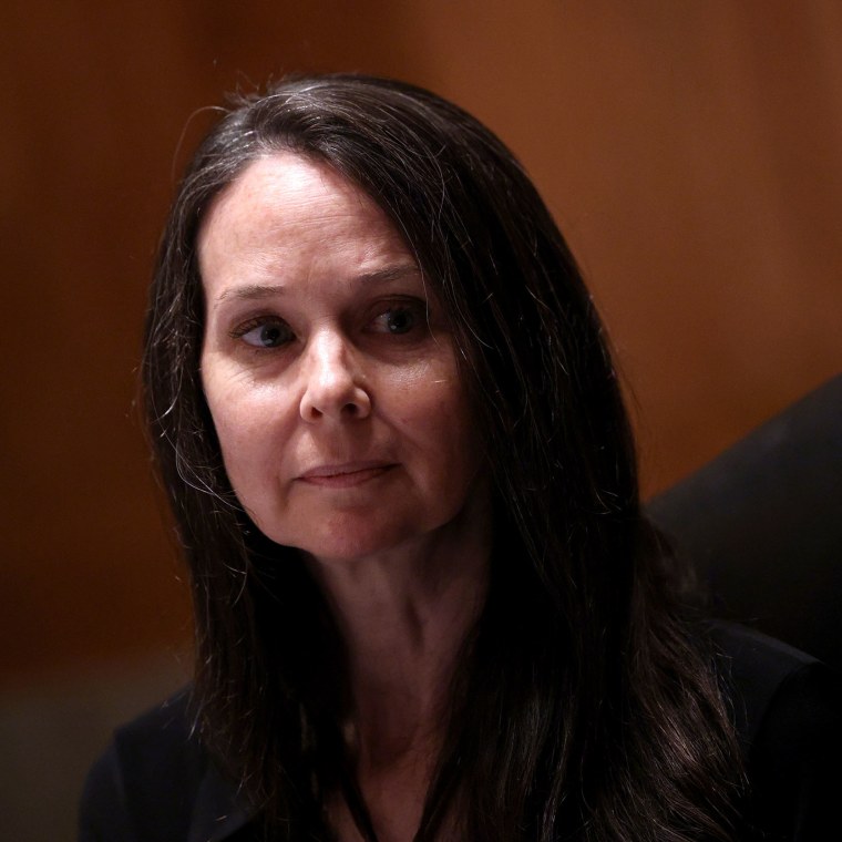 Jen Easterly, Director of the Homeland Security Cybersecurity and Infrastructure Security Agency, testifies during her confirmation hearing on June 10, 2021.