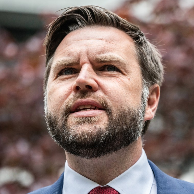 JD Vance speaks outside