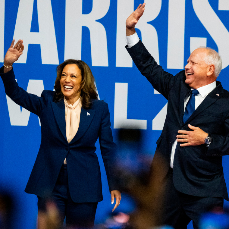 Vice President Kamala Harris and Minnesota Governor Tim Walz 