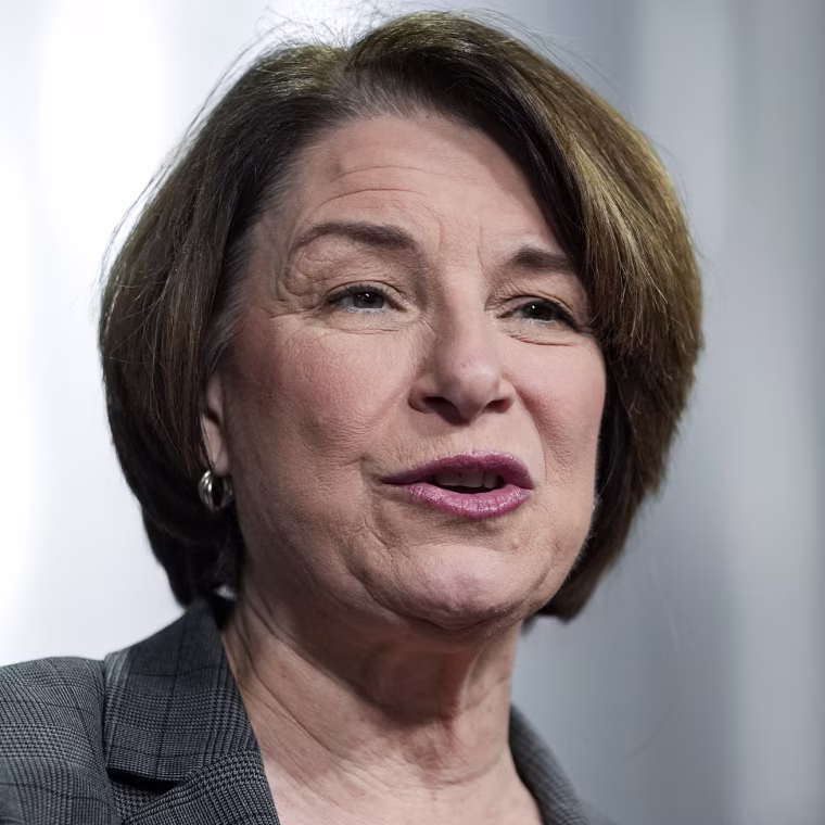 Senator Amy Klobuchar speaks