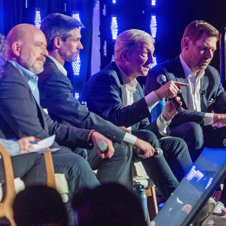 California gubernatorial candidates, former Fox News commentator Steve Hilton, San Jose Mayor Matt Mahan, billionaire Tom Steyer, Rep. Eric Swalwell and former L.A. Mayor Antonio Villaraigosa