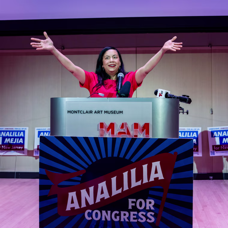 Analilia Mejia, U.S. Democratic House candidate for New Jersey.