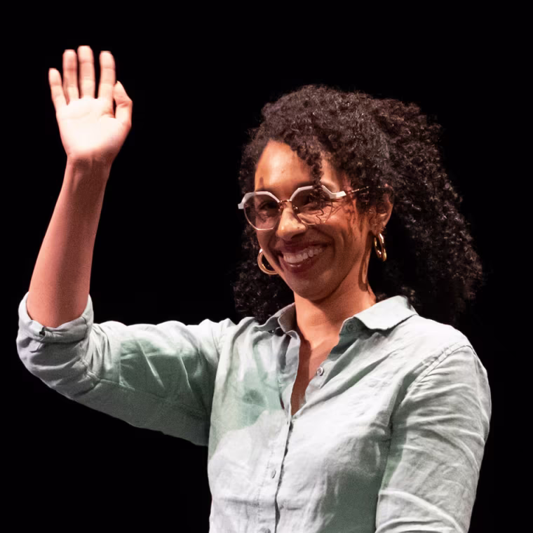 Darializa Avila Chevalier, Democratic House candidate for New York, during a "Get Out The Vote" rally in Brooklyn on June 18, 2026. 