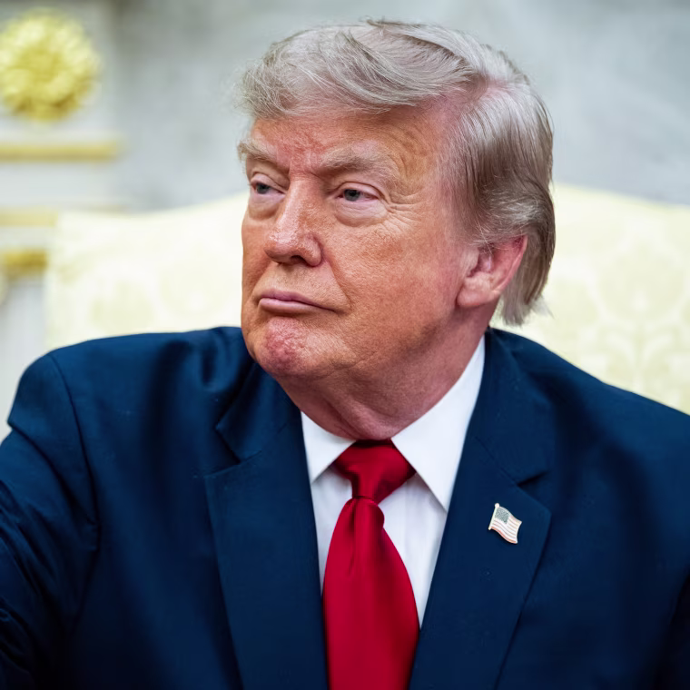 President Donald Trump speaks in the Oval Office on Tuesday, July 14, 2026. 